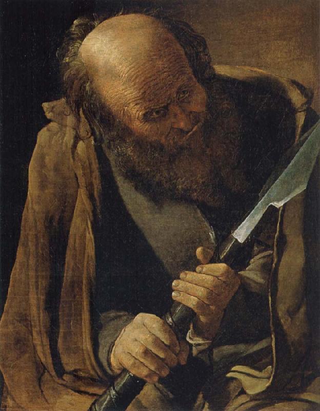Georges de La Tour The apostle Thomas oil painting image
